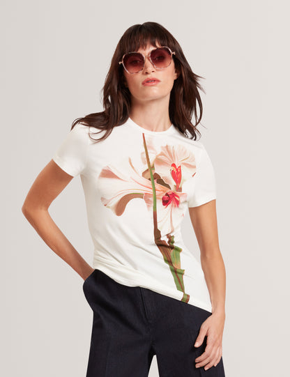 Women's MEELIEE-Printed Fitted Tee