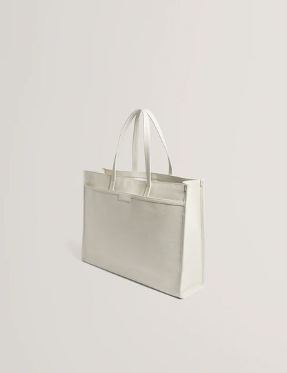 AUDOS: Canvas Rose Hardware Tote Bag