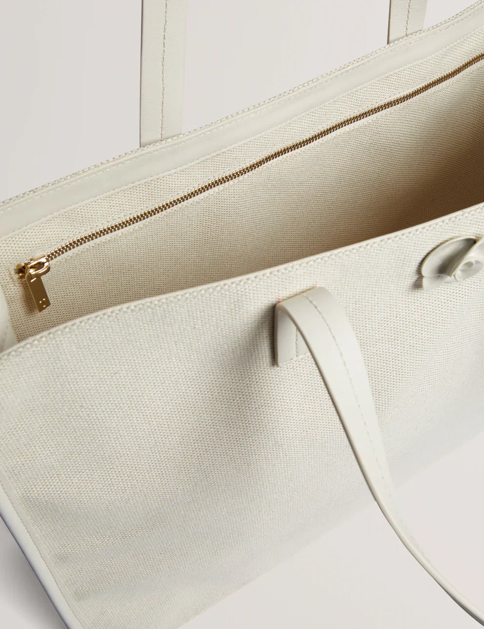 AUDOS: Canvas Rose Hardware Tote Bag