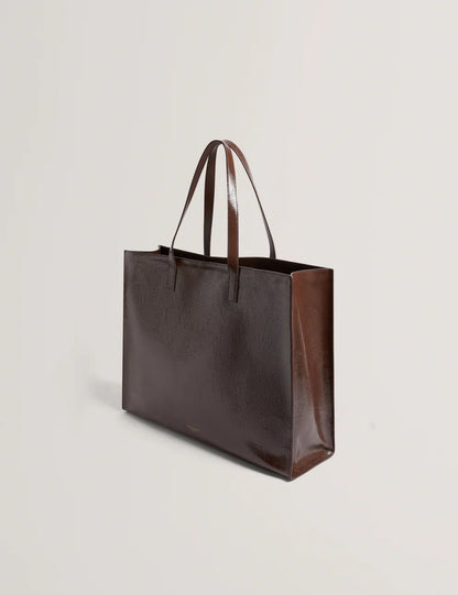 Women's ROUSAH-Rose Detail Tote Leather Bag