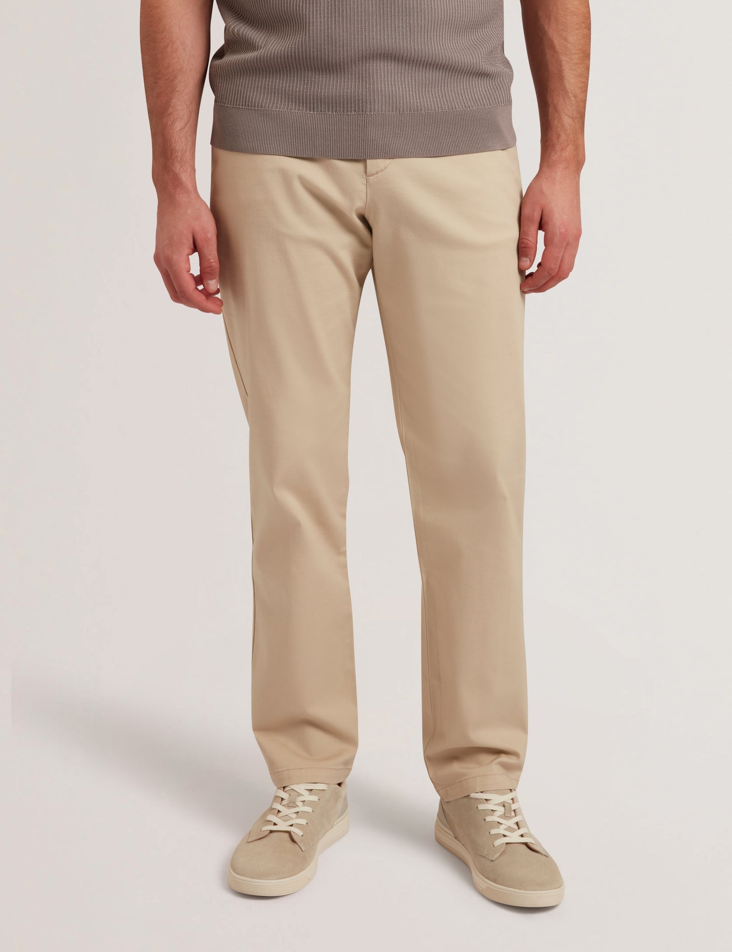 BERNADS: Regular Fit Chino Stone