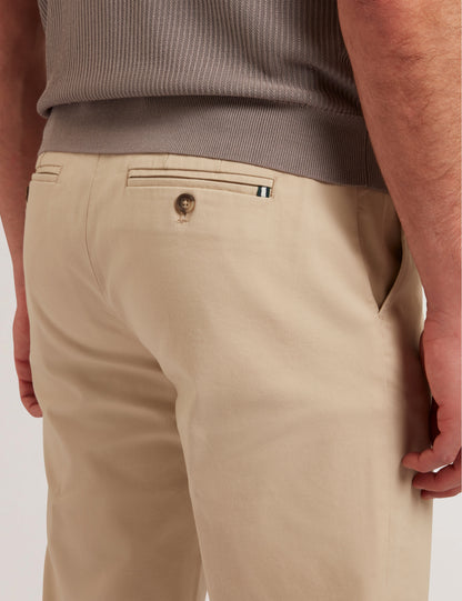 BERNADS: Regular Fit Chino Stone
