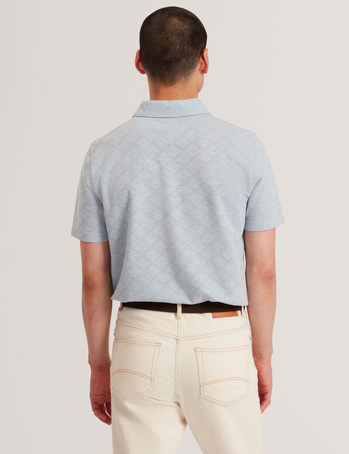 DALIMI: SS Diamond Jacquard Polo