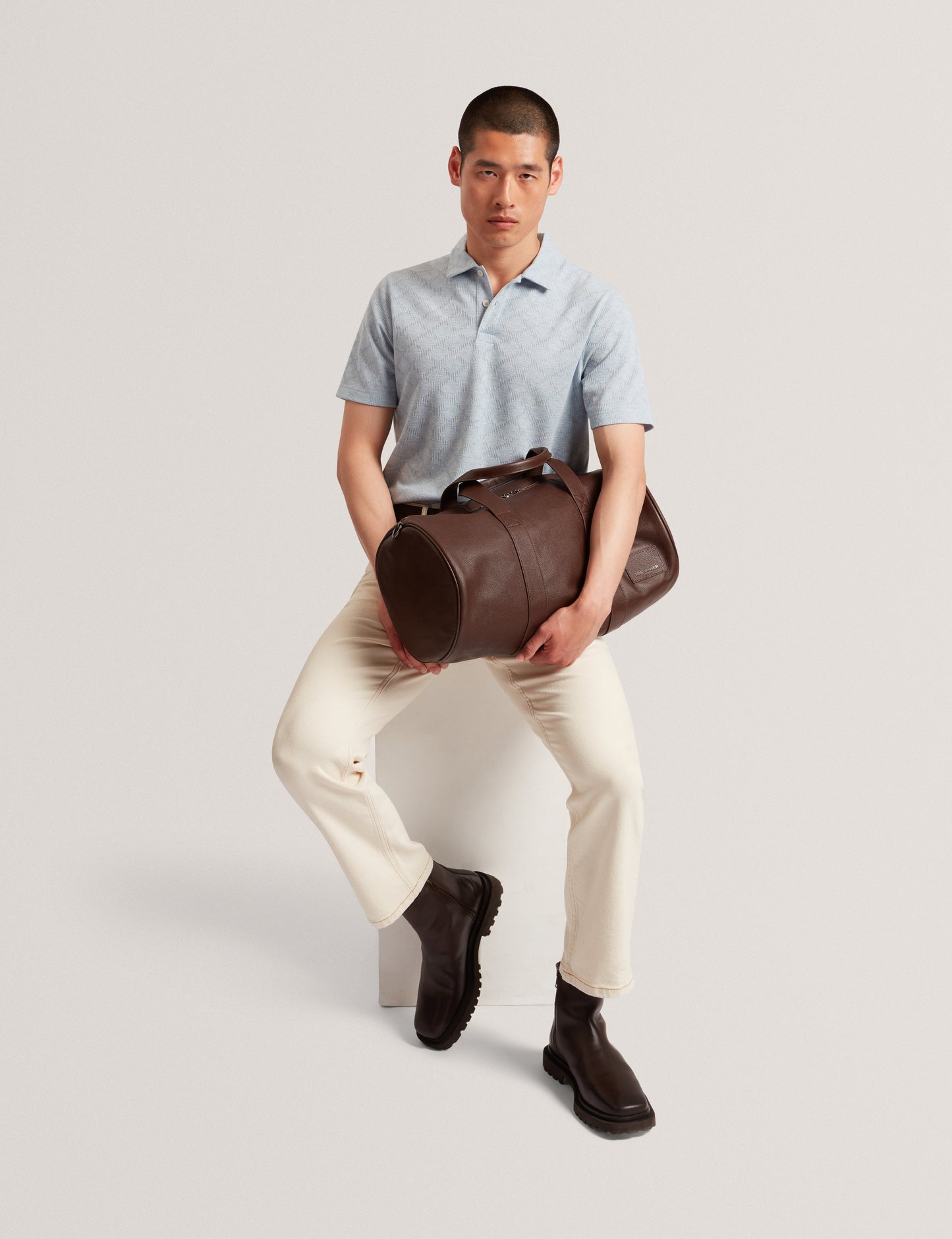 DALIMI: SS Diamond Jacquard Polo