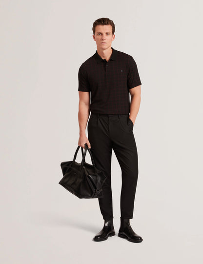 EDUARD: SS Square Jacquard Polo