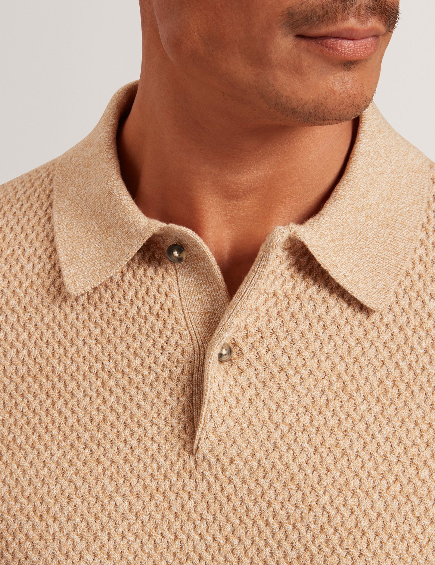 JANKO: SS Textured Knit Polo