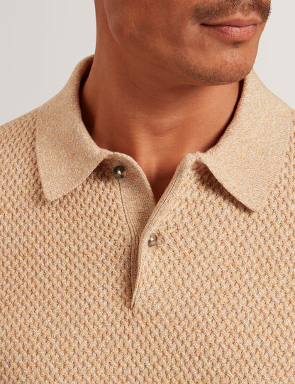 JANKO: SS Textured Knit Polo