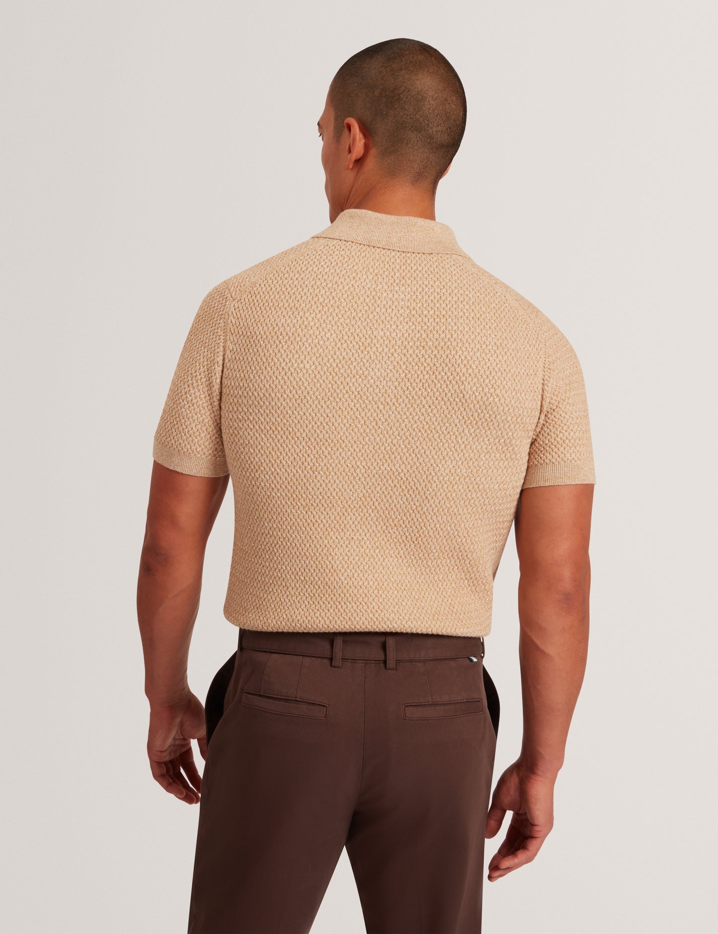 JANKO: SS Textured Knit Polo