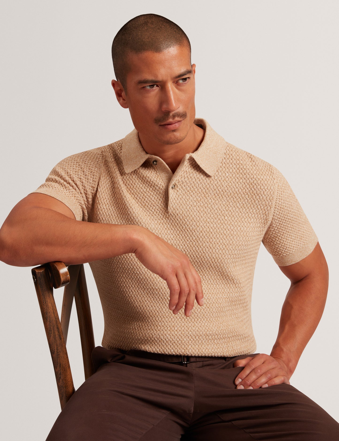 JANKO: SS Textured Knit Polo