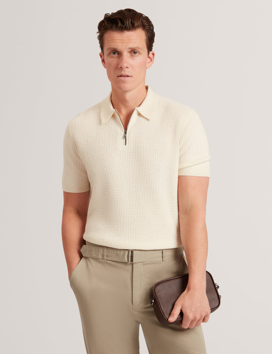 JAYLON: SS Waffle Stitch Polo