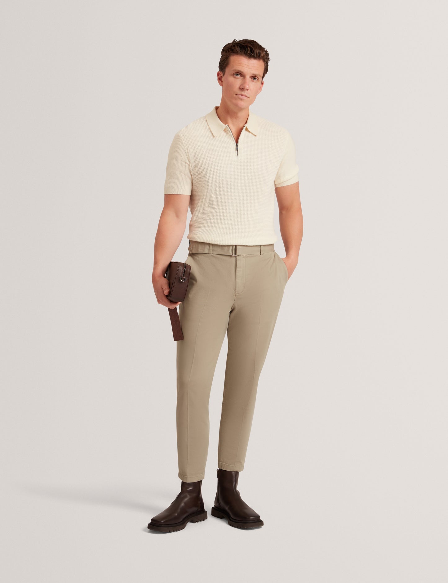 JAYLON: SS Waffle Stitch Polo