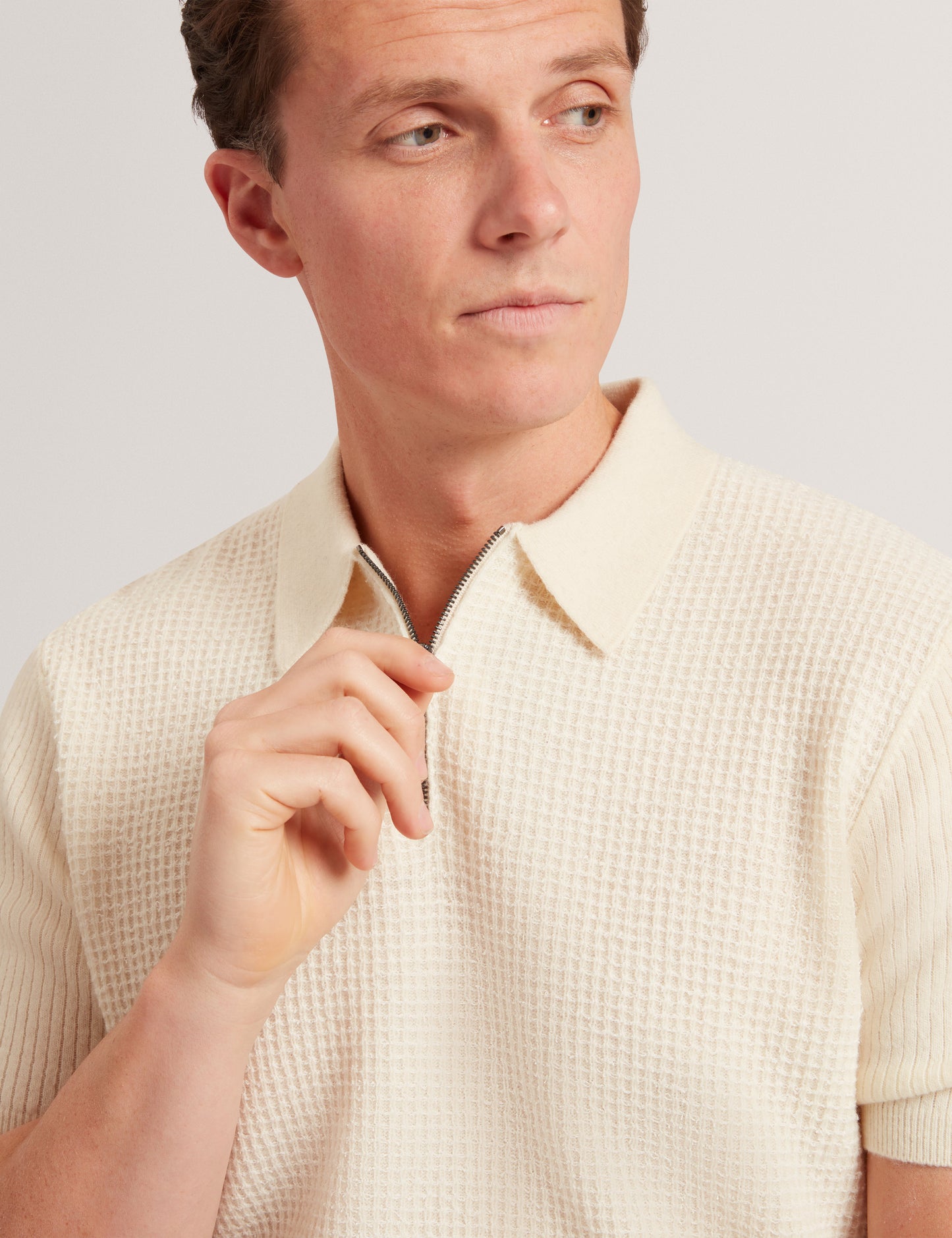 JAYLON: SS Waffle Stitch Polo