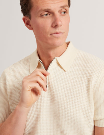 JAYLON: SS Waffle Stitch Polo