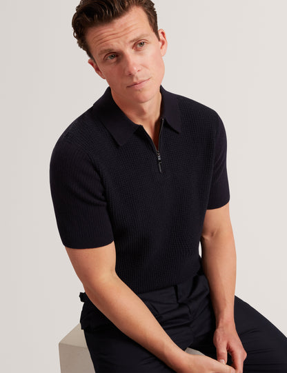 JAYLON: SS Waffle Stitch Polo