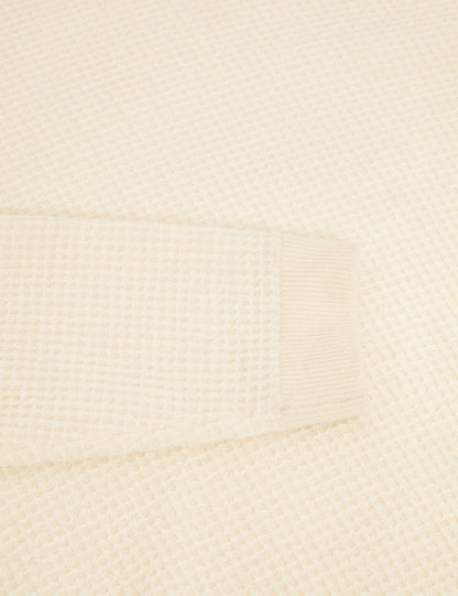 CLACX: LS Waffle Stitch Crew Neck