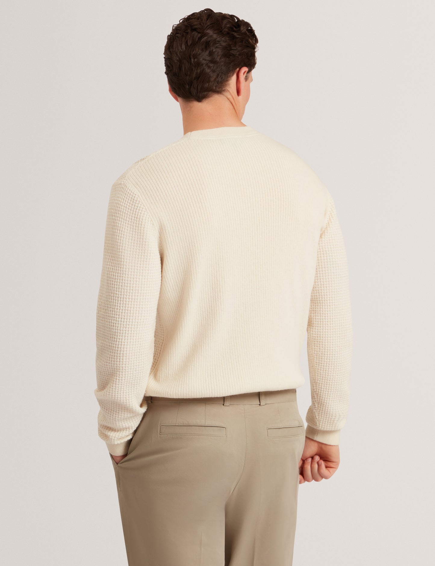 CLACX: LS Waffle Stitch Crew Neck
