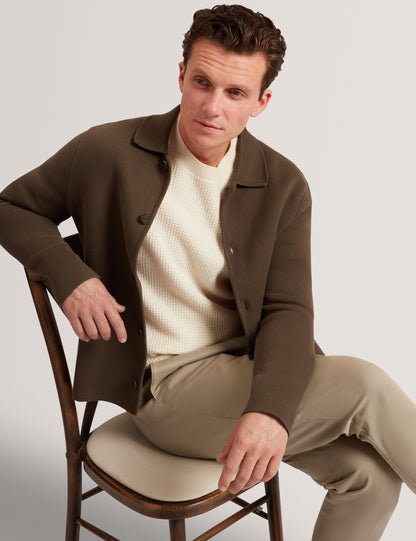 CLACX: LS Waffle Stitch Crew Neck