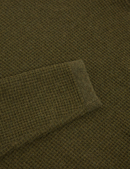 CLACX: LS Waffle Stitch Crew Neck