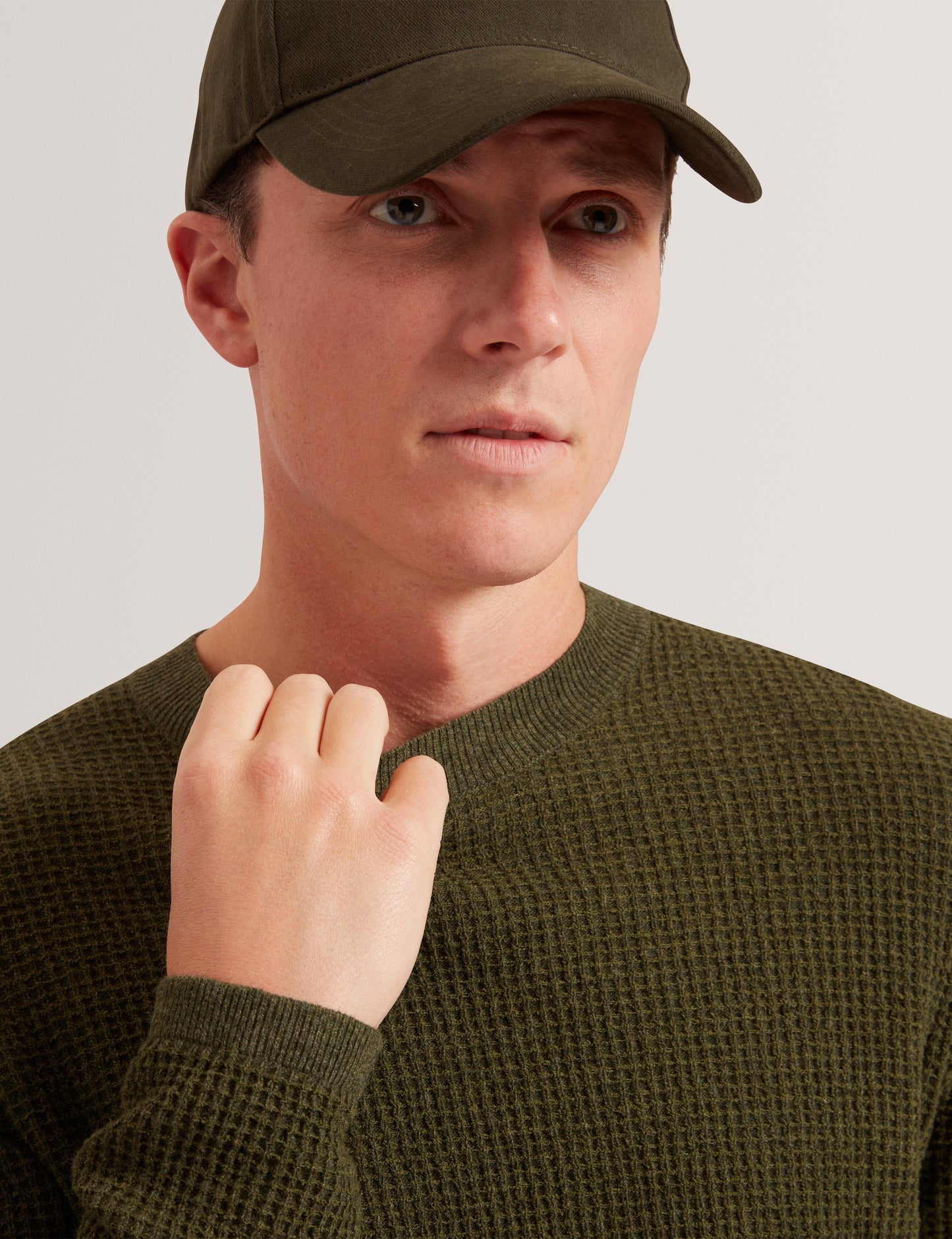 CLACX: LS Waffle Stitch Crew Neck