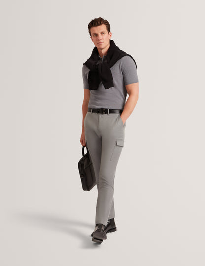 CHRIESY: SS Branded Merino Knitted Polo