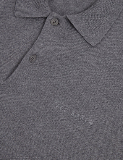 CHRIESY: SS Branded Merino Knitted Polo