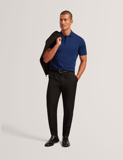 CHRIESY: SS Branded Merino Knitted Polo