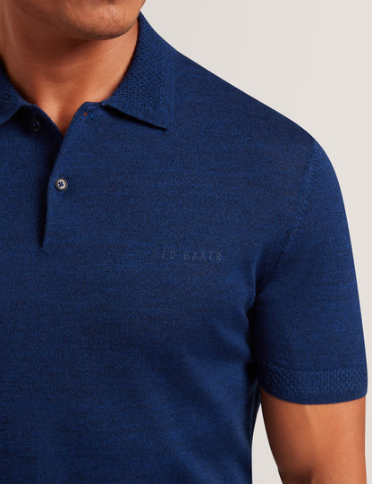 CHRIESY: SS Branded Merino Knitted Polo