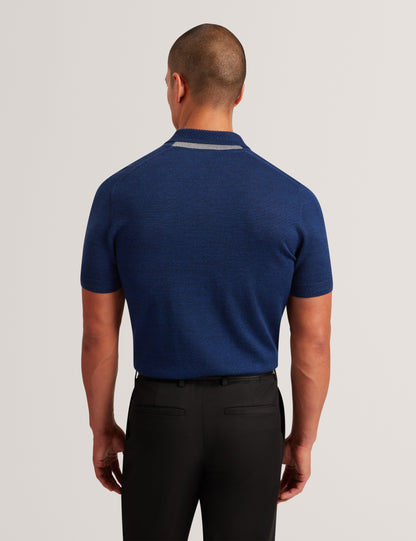 CHRIESY: SS Branded Merino Knitted Polo