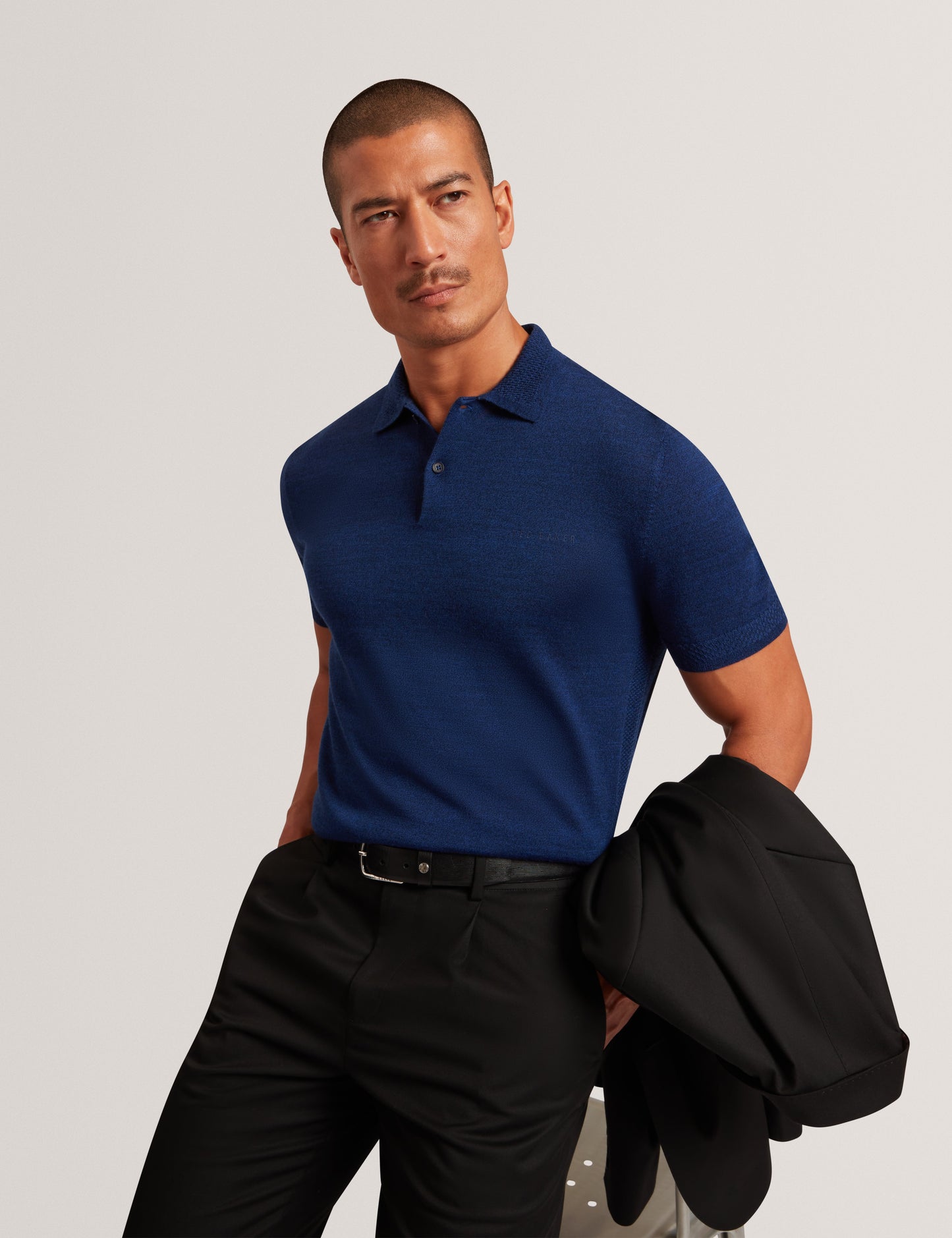 CHRIESY: SS Branded Merino Knitted Polo
