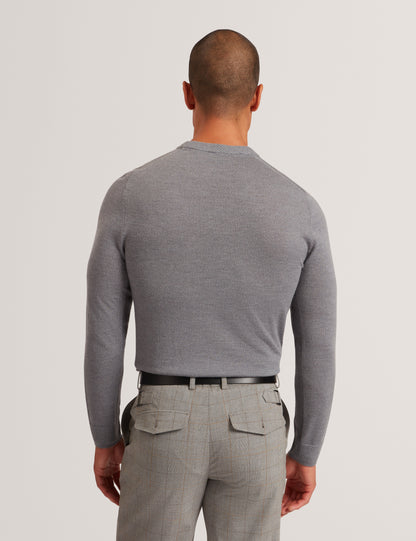 LAURNCE: Branded Merino Crew Neck Jumper