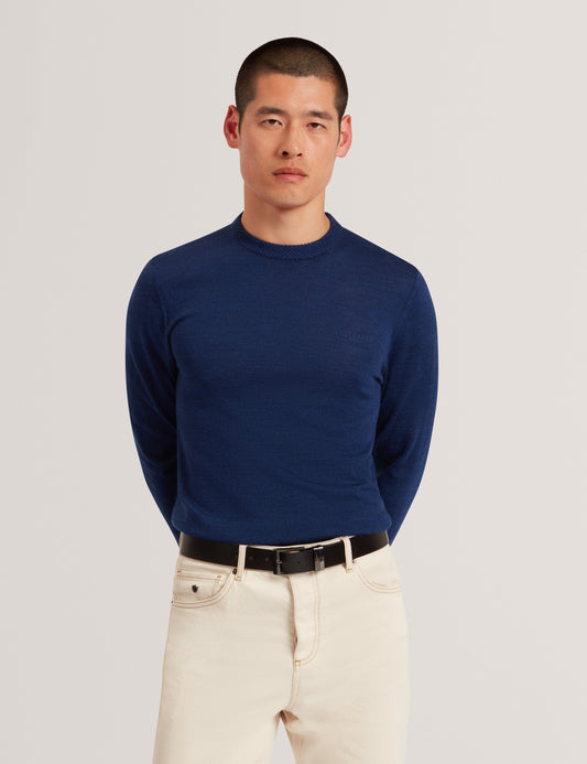 LAURNCE: Branded Merino Crew Neck Jumper