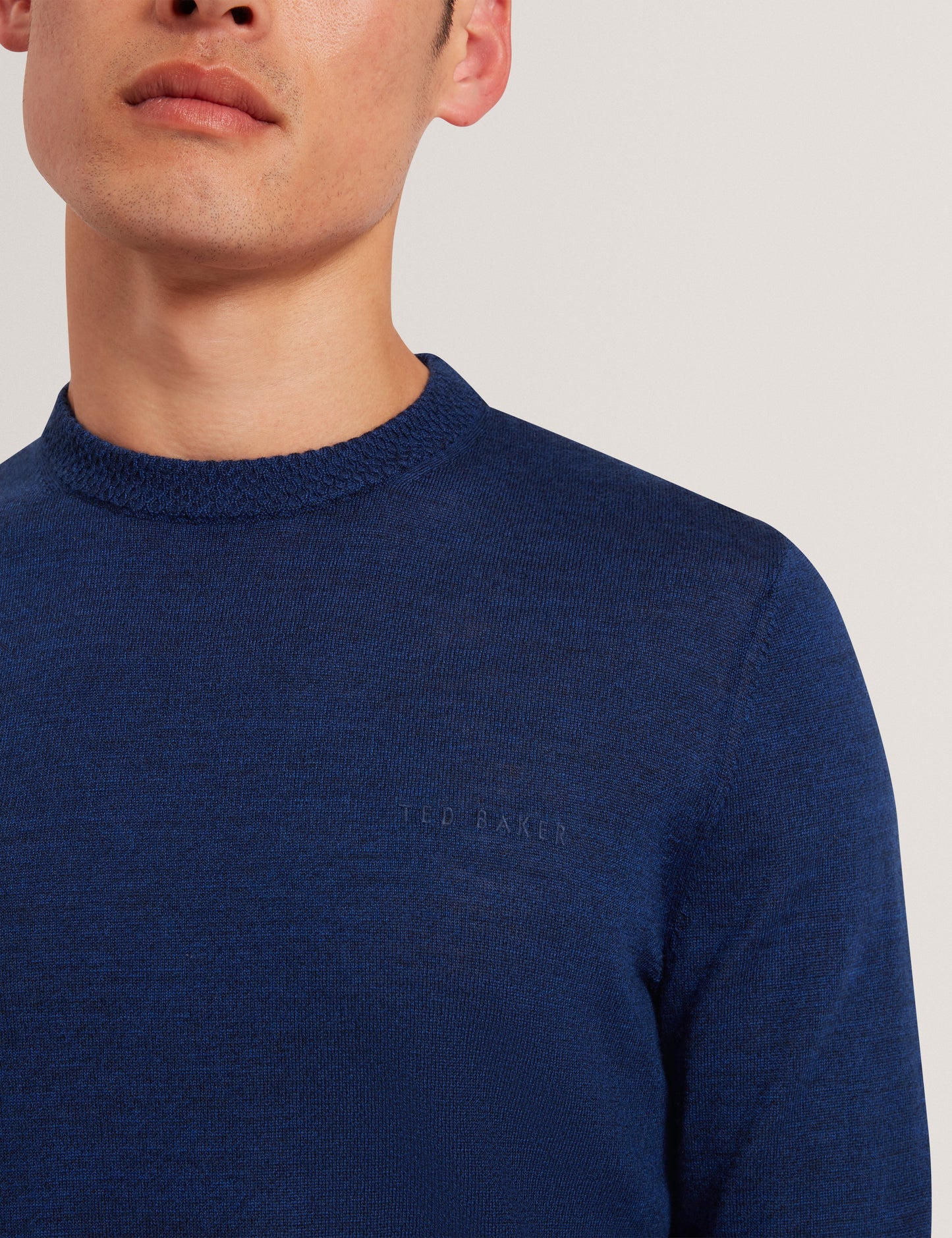 LAURNCE: Branded Merino Crew Neck Jumper