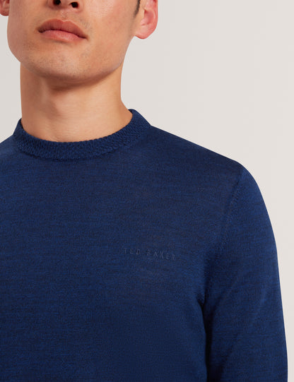 LAURNCE: Branded Merino Crew Neck Jumper