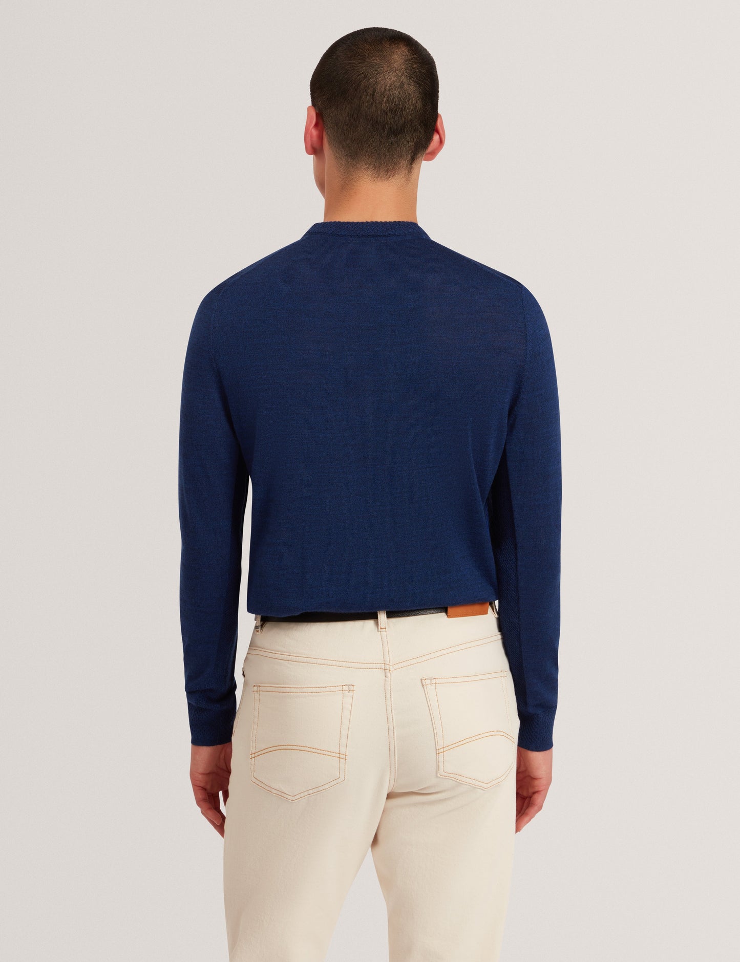 LAURNCE: Branded Merino Crew Neck Jumper