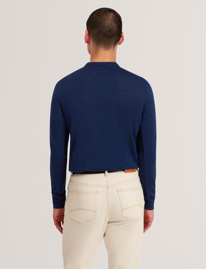 LAURNCE: Branded Merino Crew Neck Jumper