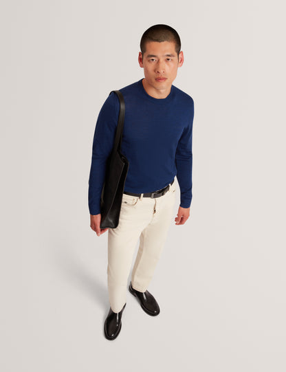 LAURNCE: Branded Merino Crew Neck Jumper