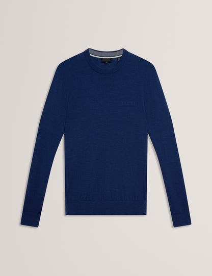 LAURNCE: Branded Merino Crew Neck Jumper