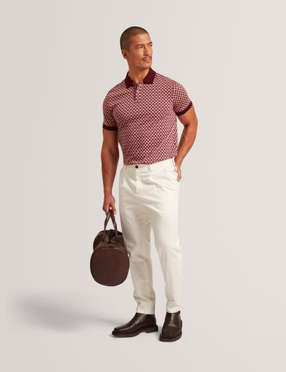 ERNIST: SS Geo Jacquard Polo