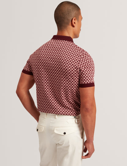 ERNIST: SS Geo Jacquard Polo