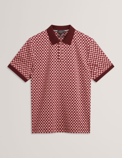 ERNIST: SS Geo Jacquard Polo