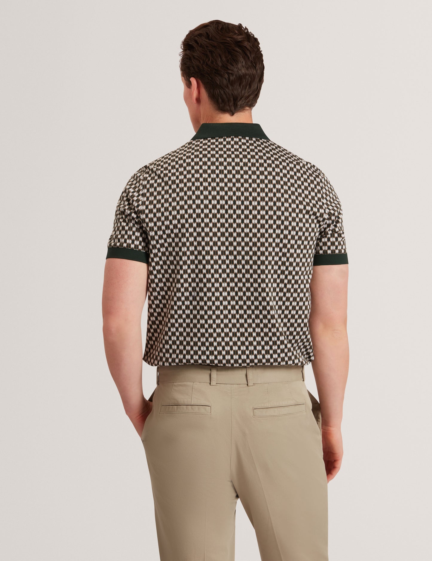 ERNIST: SS Geo Jacquard Polo