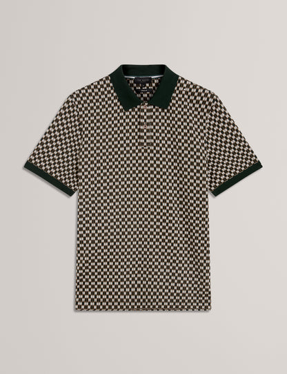 ERNIST: SS Geo Jacquard Polo