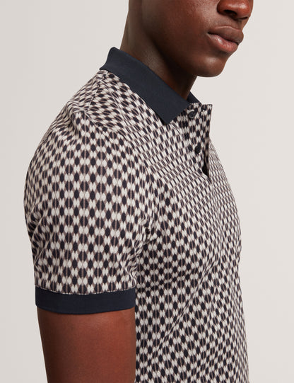 ERNIST: SS Geo Jacquard Polo