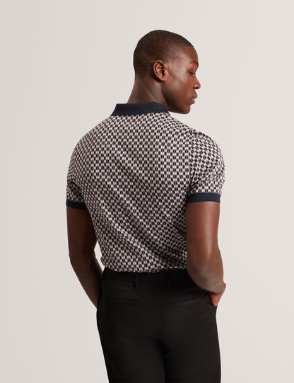 ERNIST: SS Geo Jacquard Polo