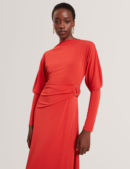 RALHAA: Wrap Jersey Midi dress