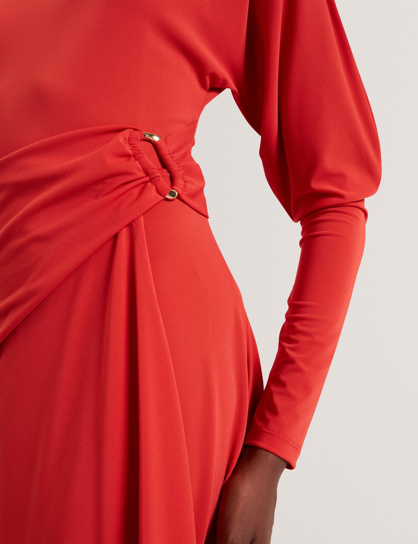 RALHAA: Wrap Jersey Midi dress