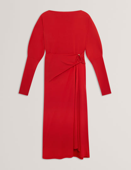 RALHAA: Wrap Jersey Midi dress