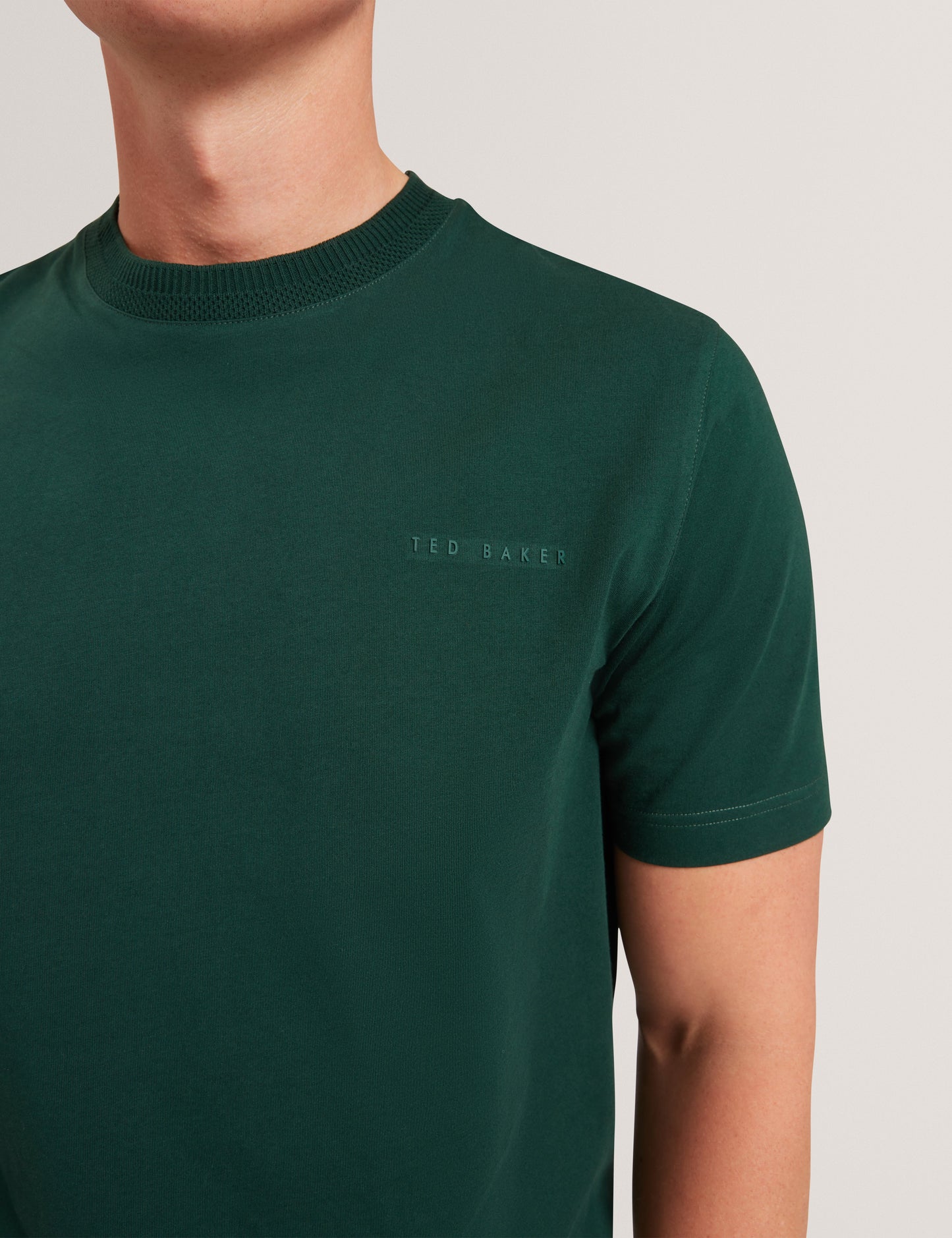 LIERTS: Branded Honeycomb Trim T-Shirt