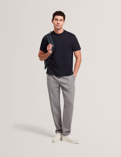 LIERTS: Branded Honeycomb Trim T-Shirt