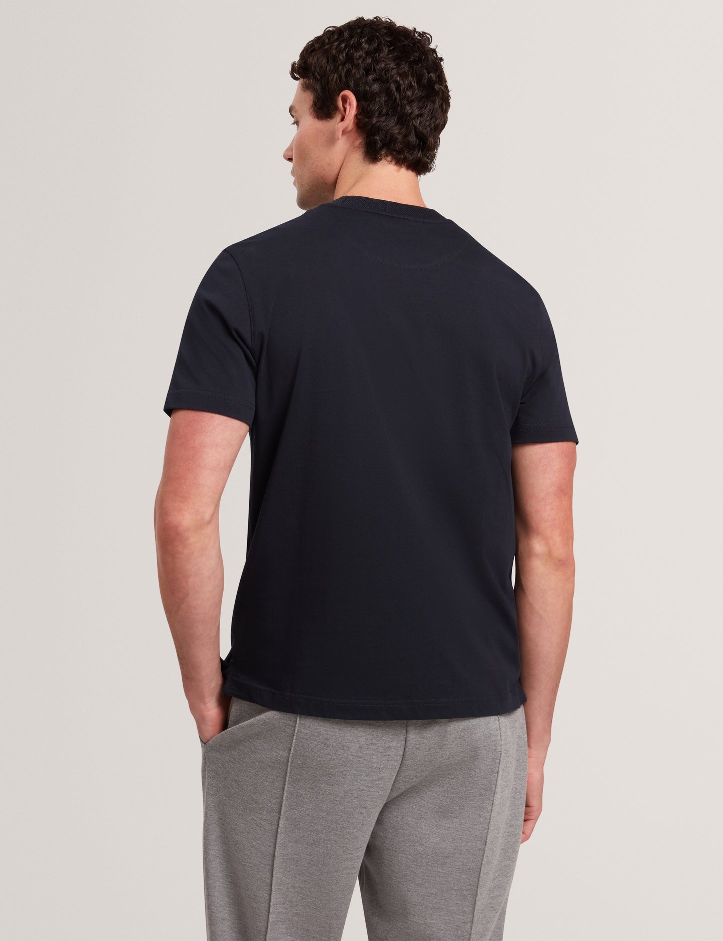LIERTS: Branded Honeycomb Trim T-Shirt